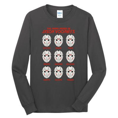 Funny Halloween The Many Moods Of Jason Voorhees Tall Long Sleeve T-Shirt