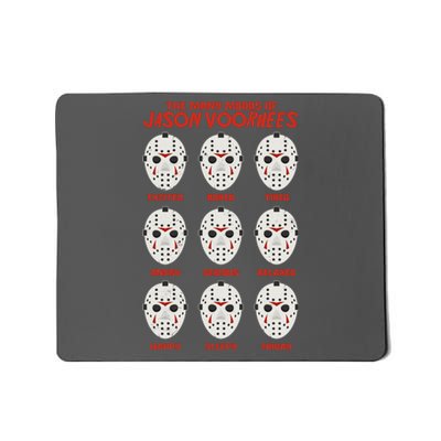 Funny Halloween The Many Moods Of Jason Voorhees Mousepad