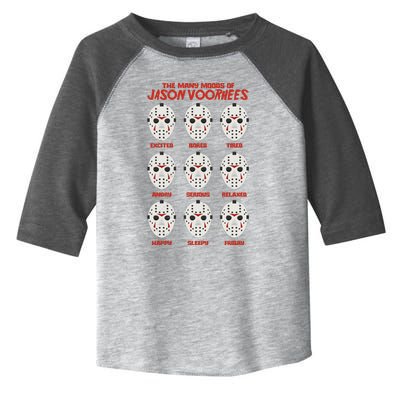 Funny Halloween The Many Moods Of Jason Voorhees Toddler Fine Jersey T-Shirt