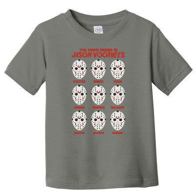 Funny Halloween The Many Moods Of Jason Voorhees Toddler T-Shirt