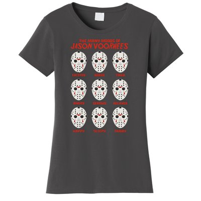 Funny Halloween The Many Moods Of Jason Voorhees Women's T-Shirt