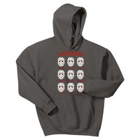 Funny Halloween The Many Moods Of Jason Voorhees Kids Hoodie