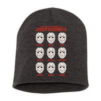 Funny Halloween The Many Moods Of Jason Voorhees Short Acrylic Beanie