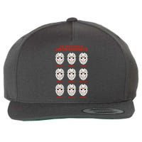 Funny Halloween The Many Moods Of Jason Voorhees Wool Snapback Cap