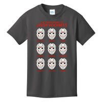 Funny Halloween The Many Moods Of Jason Voorhees Kids T-Shirt