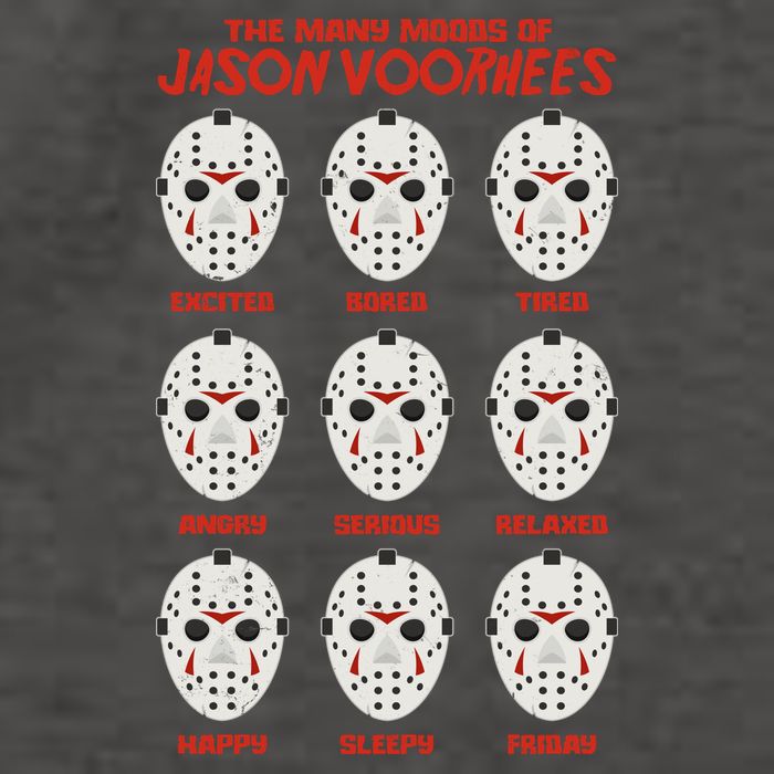 Funny Halloween The Many Moods Of Jason Voorhees Vector Backpack