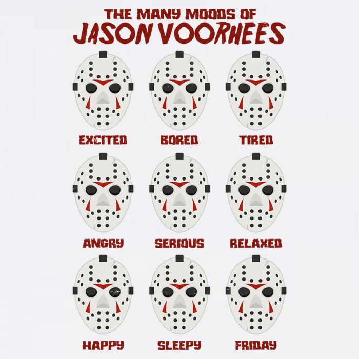 Funny Halloween The Many Moods Of Jason Voorhees Garment-Dyed Sweatshirt