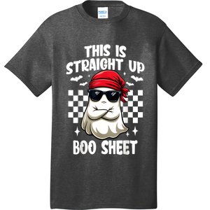 Funny Halloween This Is Straight Up Boo Sheet Gift T-Shirt