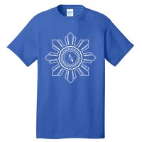 Filipino Heritage Tribal Philippine Sun Map Of Philippines Funny Gift Tall T-Shirt