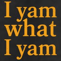 Funny Holidays Thanksgiving I Yam What I Yam 7 Panel Mesh Trucker Snapback Hat