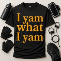 Funny Holidays Thanksgiving I Yam What I Yam Cooling Performance Crew T-Shirt