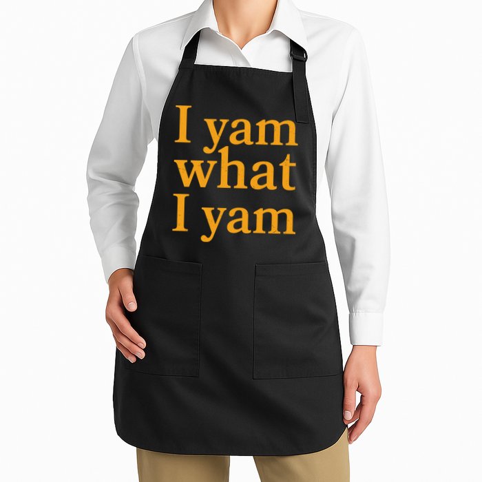 Funny Holidays Thanksgiving I Yam What I Yam Apron