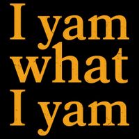 Funny Holidays Thanksgiving I Yam What I Yam Flatbill Hat