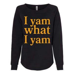 Funny Holidays Thanksgiving I Yam What I Yam Womens California Wash Sweatshirt