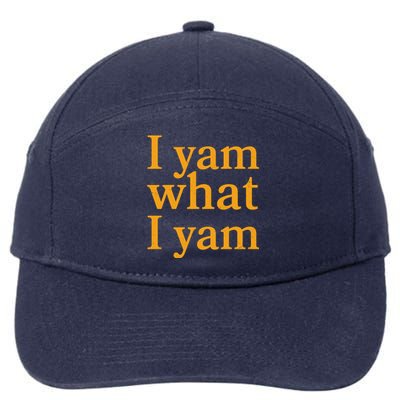 Funny Holidays Thanksgiving I Yam What I Yam 7-Panel Snapback Hat