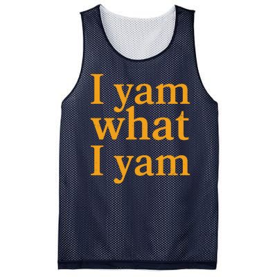 Funny Holidays Thanksgiving I Yam What I Yam Mesh Reversible Basketball Jersey Tank