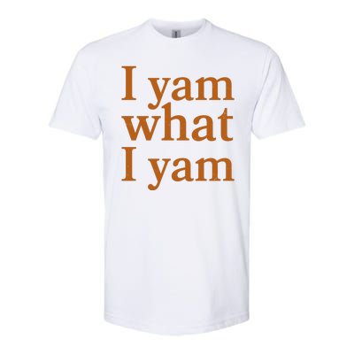 Funny Holidays Thanksgiving I Yam What I Yam Softstyle® CVC T-Shirt