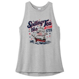 Funny History Teacher 4th July Ladies PosiCharge Tri-Blend Wicking Tank