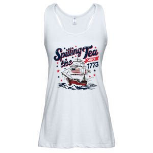 Funny History Teacher 4th July Ladies Essential Flowy Tank