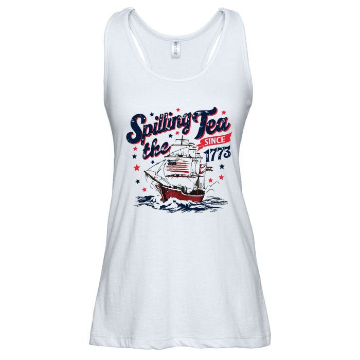 Funny History Teacher 4th July Ladies Essential Flowy Tank