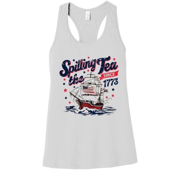 Funny History Teacher 4th July Women's Racerback Tank