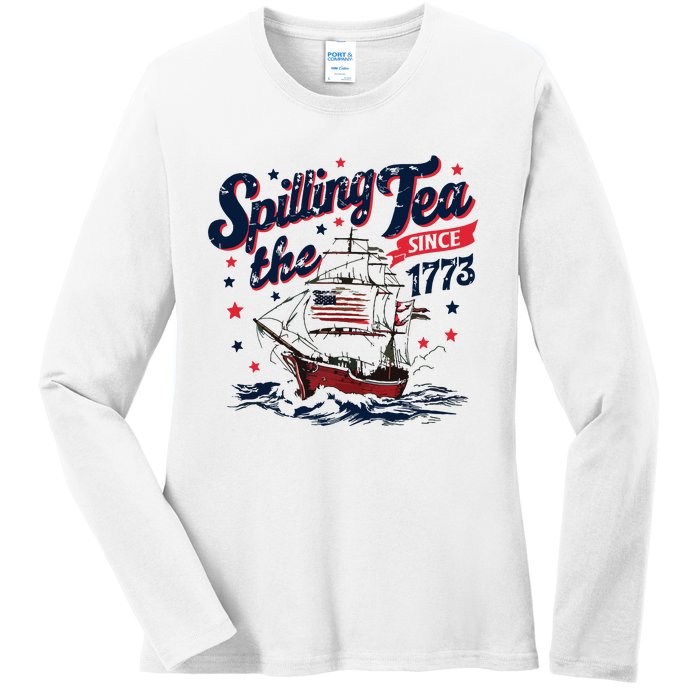 Funny History Teacher 4th July Ladies Long Sleeve Shirt