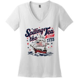 Funny History Teacher 4th July Women's V-Neck T-Shirt