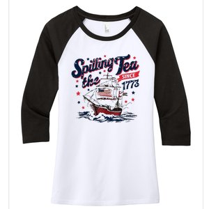 Funny History Teacher 4th July Women's Tri-Blend 3/4-Sleeve Raglan Shirt