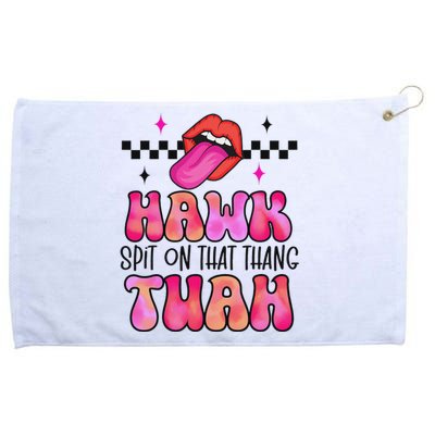 Funny Hawk Tush Spit Design Grommeted Golf Towel