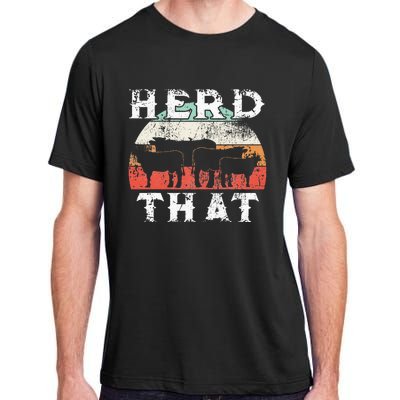 Farmer Herd That Cow Lover Farmer Adult ChromaSoft Performance T-Shirt