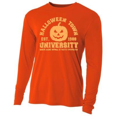 Funny Halloween Town University Est 1988 Where Being Normal Is Vastly Overrated Cooling Performance Long Sleeve Crew