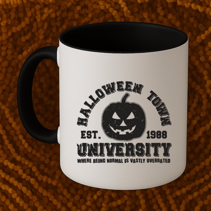 Funny Halloween Town University Est 1988 Where Being Normal Is Vastly Overrated Mug