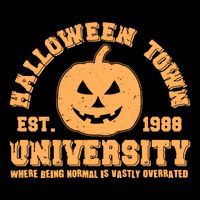 Funny Halloween Town University Est 1988 Where Being Normal Is Vastly Overrated Flatbill Hat