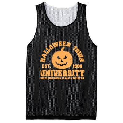 Funny Halloween Town University Est 1988 Where Being Normal Is Vastly Overrated Mesh Reversible Basketball Jersey Tank