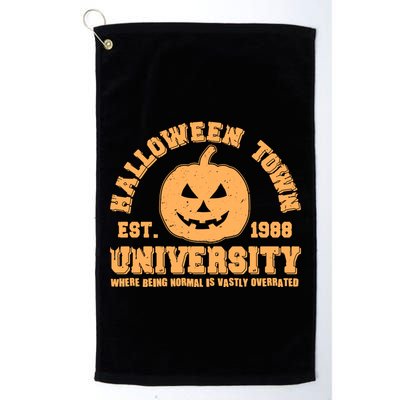 Funny Halloween Town University Est 1988 Where Being Normal Is Vastly Overrated Golf Towel