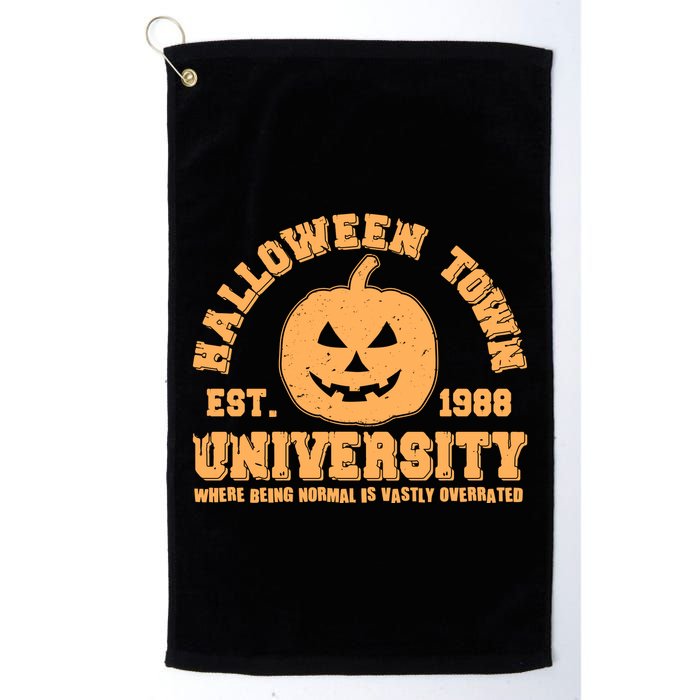 Funny Halloween Town University Est 1988 Where Being Normal Is Vastly Overrated Golf Towel