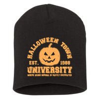 Funny Halloween Town University Est 1988 Where Being Normal Is Vastly Overrated Short Acrylic Beanie