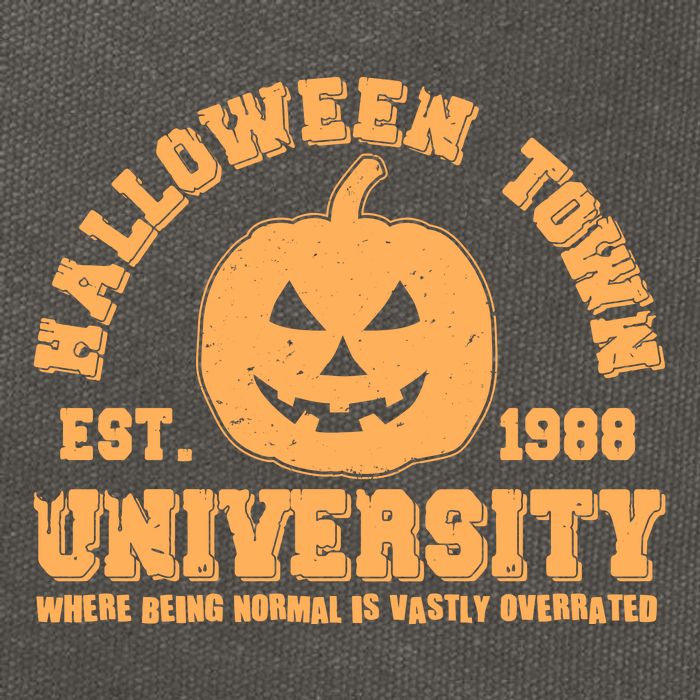 Funny Halloween Town University Est 1988 Where Being Normal Is Vastly Overrated Cotton Canvas Backpack