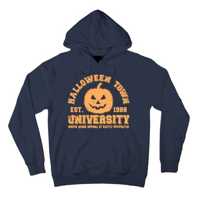 Funny Halloween Town University Est 1988 Where Being Normal Is Vastly Overrated Hoodie