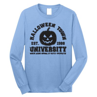 Funny Halloween Town University Est 1988 Where Being Normal Is Vastly Overrated Long Sleeve Shirt