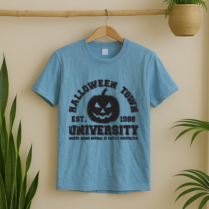 Funny Halloween Town University Est 1988 Where Being Normal Is Vastly Overrated T-Shirt