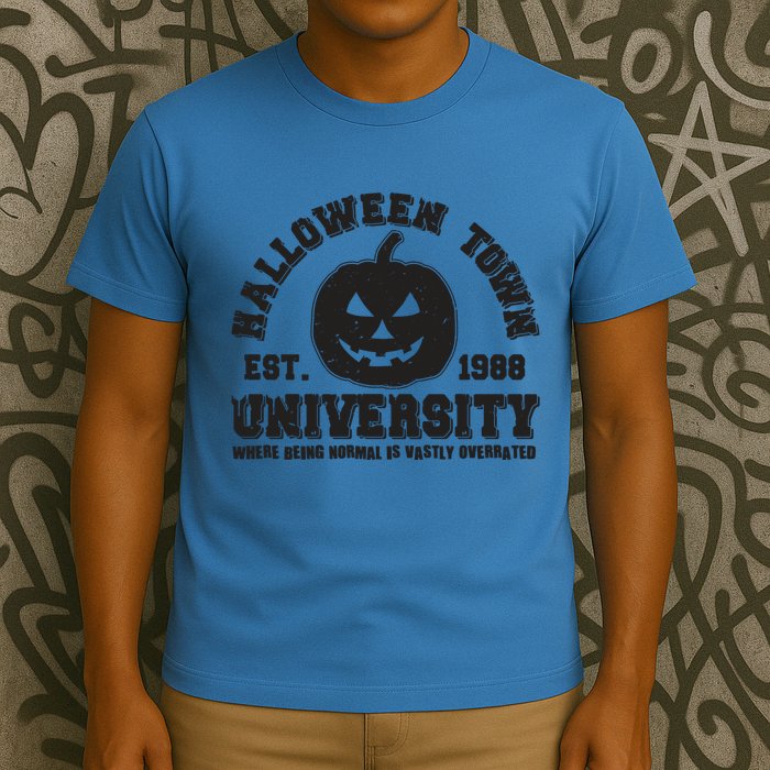 Funny Halloween Town University Est 1988 Where Being Normal Is Vastly Overrated T-Shirt