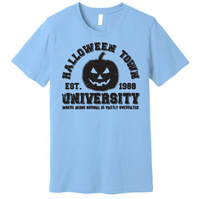 Funny Halloween Town University Est 1988 Where Being Normal Is Vastly Overrated Premium T-Shirt