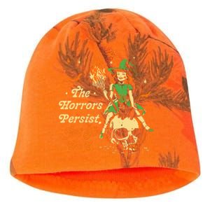 Funny Halloween The Horrors Persist Yet So Do I Kati - Camo Knit Beanie