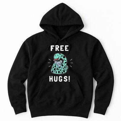 Free Hugs T Funny Python Snake Anaconda Joke Hoodie