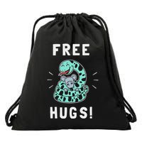 Free Hugs T Funny Python Snake Anaconda Joke Drawstring Bag