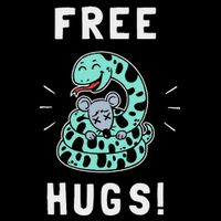 Free Hugs T Funny Python Snake Anaconda Joke Drawstring Bag