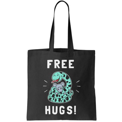 Free Hugs T Funny Python Snake Anaconda Joke Tote Bag