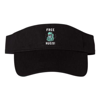 Free Hugs T Funny Python Snake Anaconda Joke Valucap Bio-Washed Visor