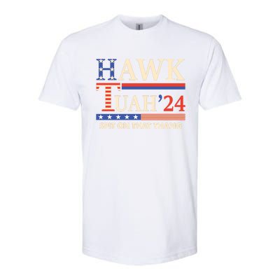 Funny Hawk Tuah 24 Spit On That Thang Softstyle CVC T-Shirt